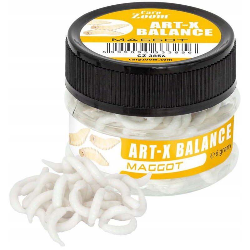 Sztuczne białe robaki w atraktorze JAXON CARP ZOOM