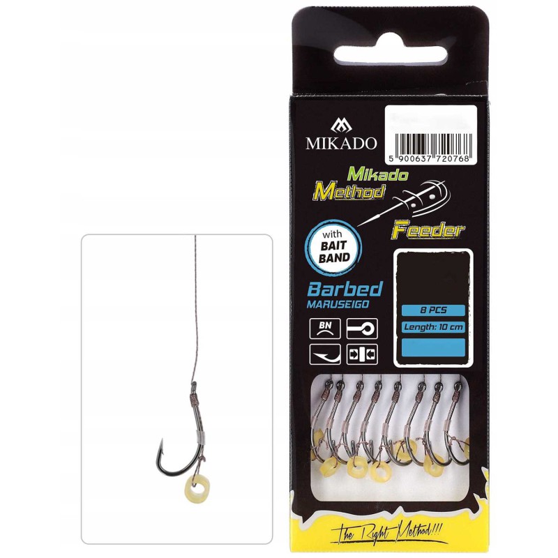 Haczyki plecionka Method Feeder MIKADO Gumka 4