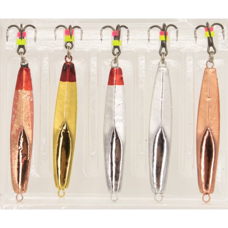 Zestaw 5 x błystka podlodowa JAXON 6g 49mm