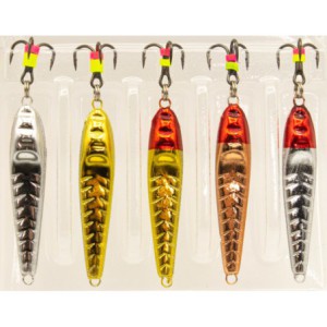 Zestaw 5 x błystka podlodowa JAXON 6g 45mm