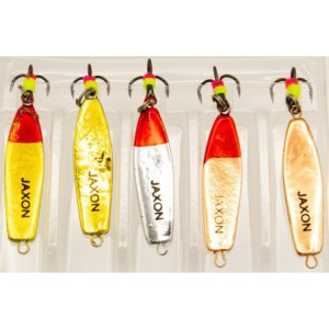 Zestaw 5 x błystka podlodowa JAXON 2g 27mm