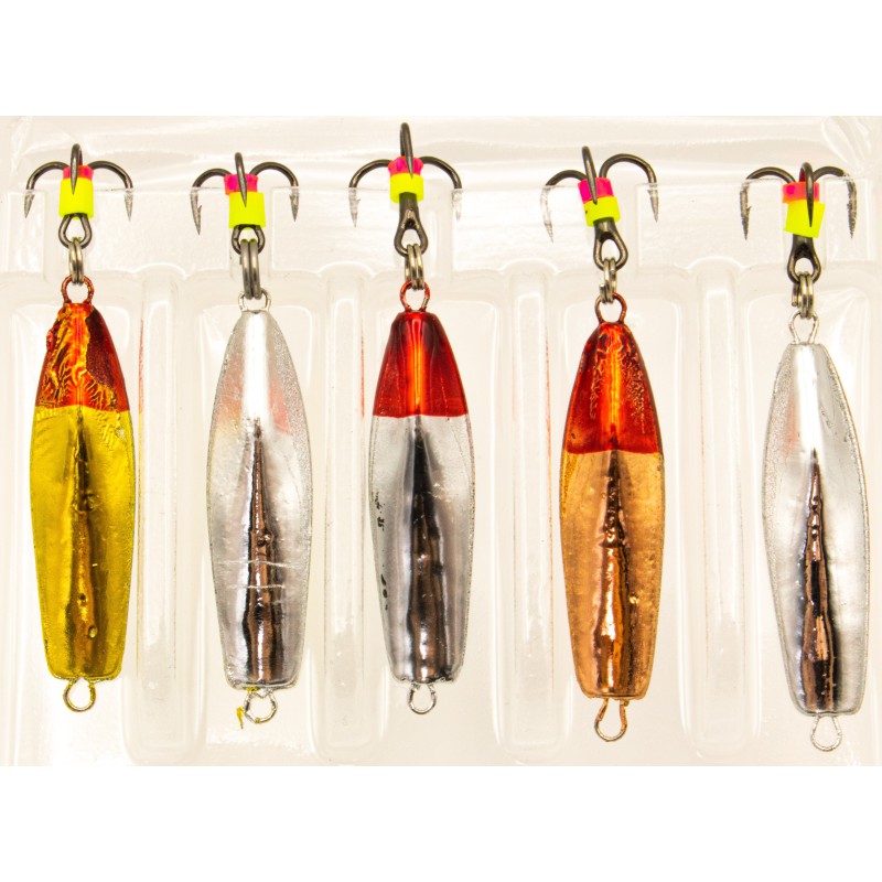 Zestaw 5 x błystka podlodowa JAXON 5g 36mm