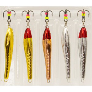 Zestaw 5 x błystka podlodowa JAXON 3g 33mm