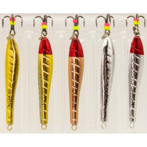 Zestaw 5 x błystka podlodowa JAXON 6g 49mm