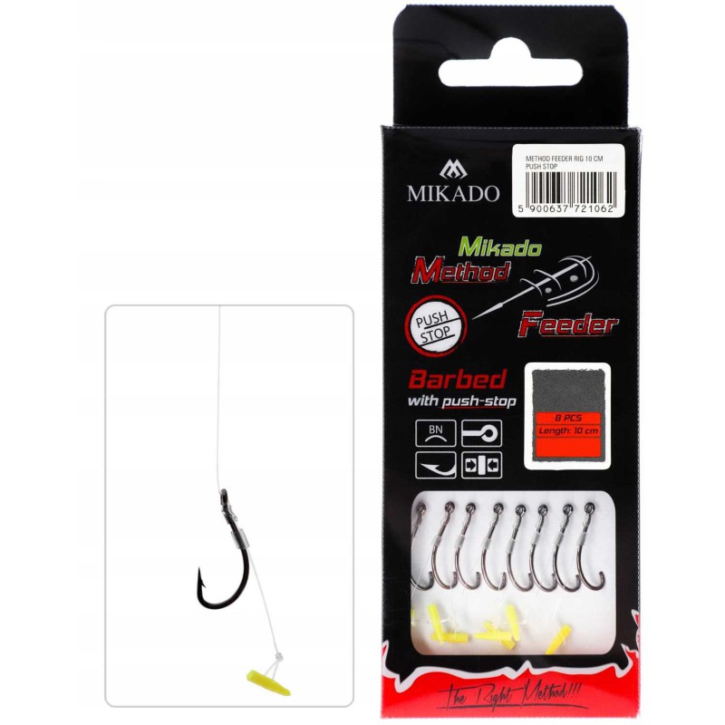 Haczyki przypony Method Feeder MIKADO Stoper 4