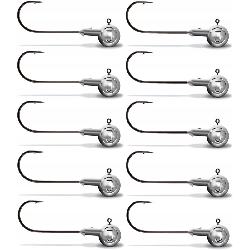 10x Główka Jigowa Jaxon Tanami Black hak 1/0 8G HO-GB1/008