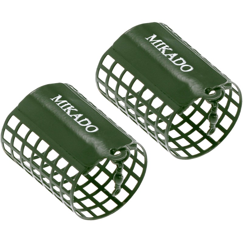 2 x KOSZYCZEK ZANĘTOWY OKRĄGŁY CIEMNO OLIWKOWY 10G MIKADO