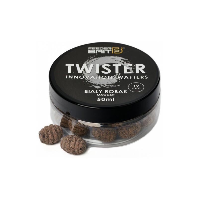 Twister Wafters 12mm Feeder Bait Maggot - Biały Robak