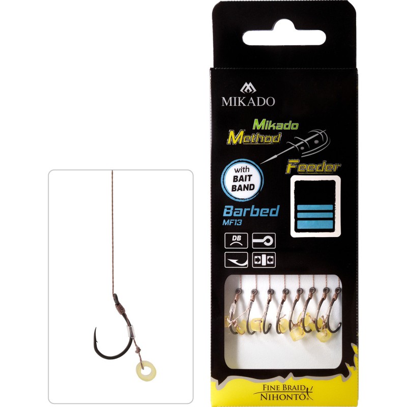 Haczyki plecionka Method Feeder MIKADO Gumka 8
