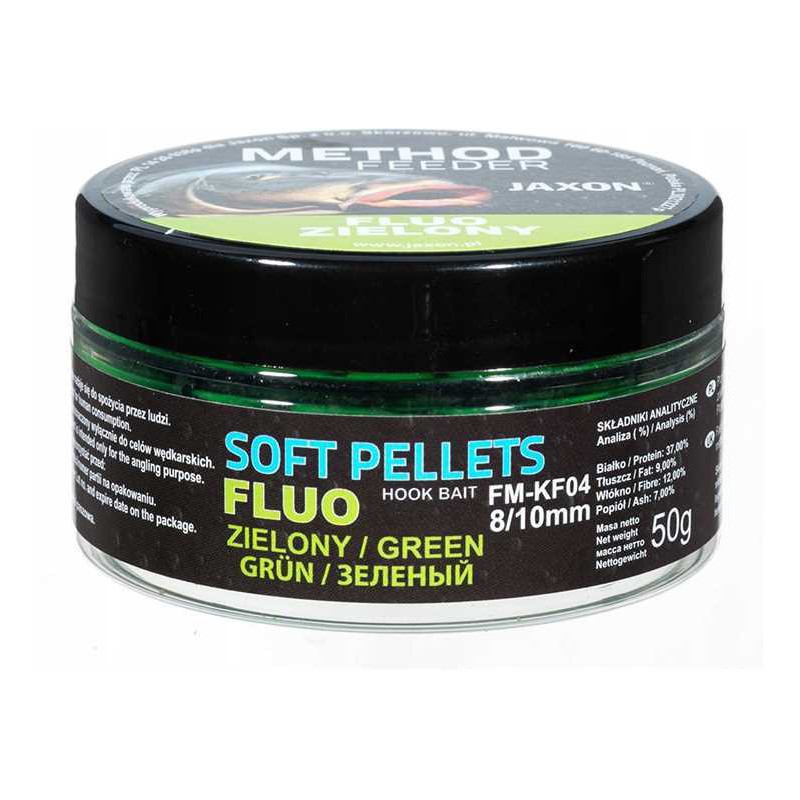 PELLET DUMBELS JAXON SOFT 8/10MM ZIELONY 50G FM-KF04