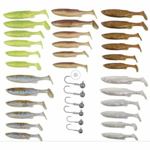ZESTAW SPINNINGOWY SAVAGE GEAR FAT MINNOW T-TAIL KIT 36SZT.