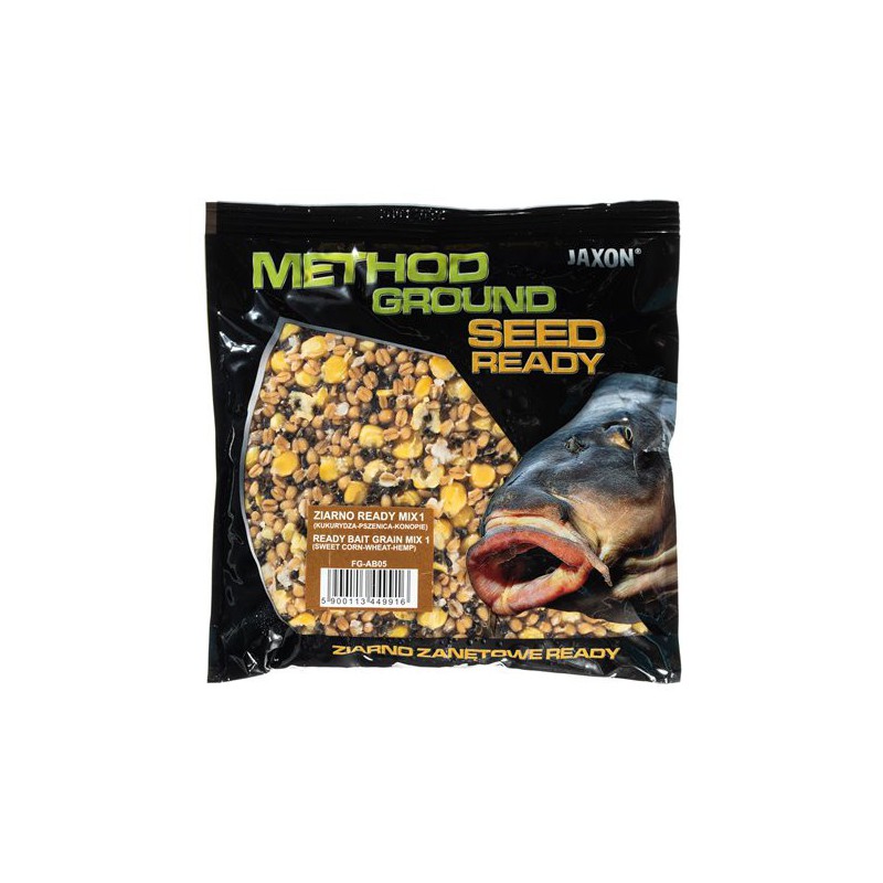 ZIARNO JAXON METHOD GROUND READY MIX 1 KUKURYDZA-PSZENICA-KONOPIE 0,5KG