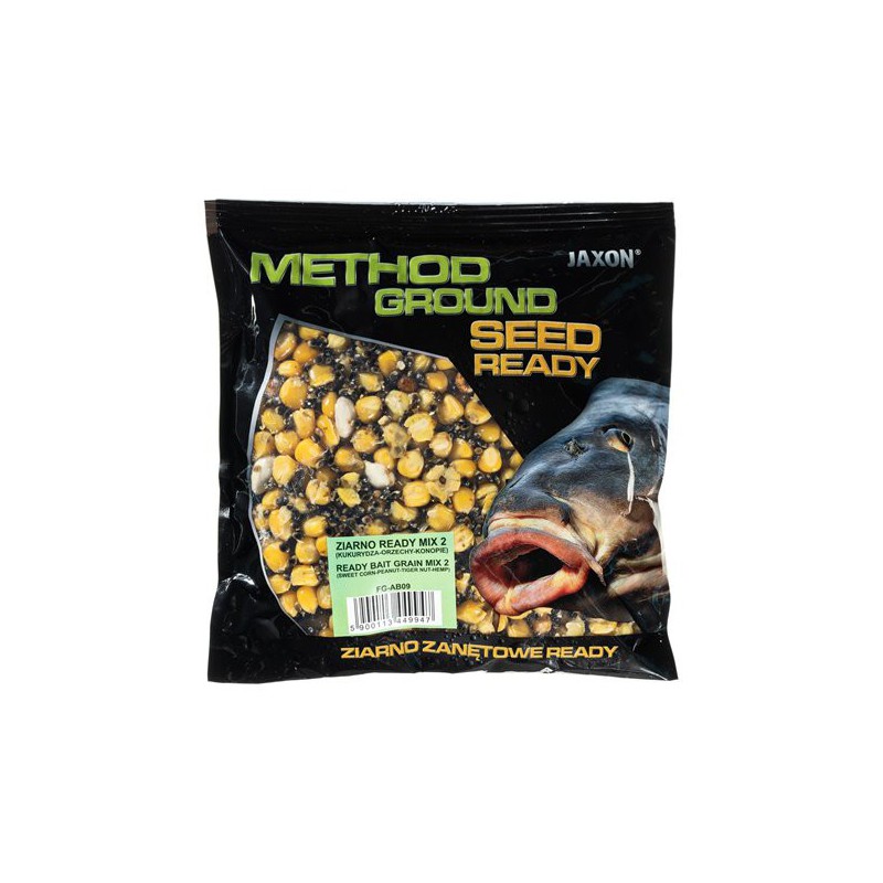 ZIARNO JAXON METHOD GROUND READY MIX KUKURYDZA ORZECHY KONOPIE 0,5KG