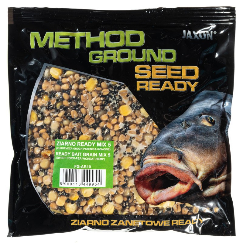 ZIARNO JAXON METHOD GROUND READY MIX KUKURYDZA GROCH PSZENICA KONOPIE 0,5KG