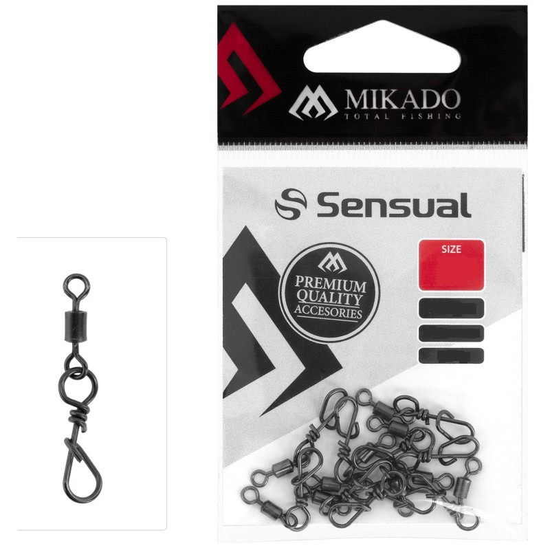 KRĘTLIK ROLKOWY Z AGRAFKĄ MIKADO - rozm. S 10szt.