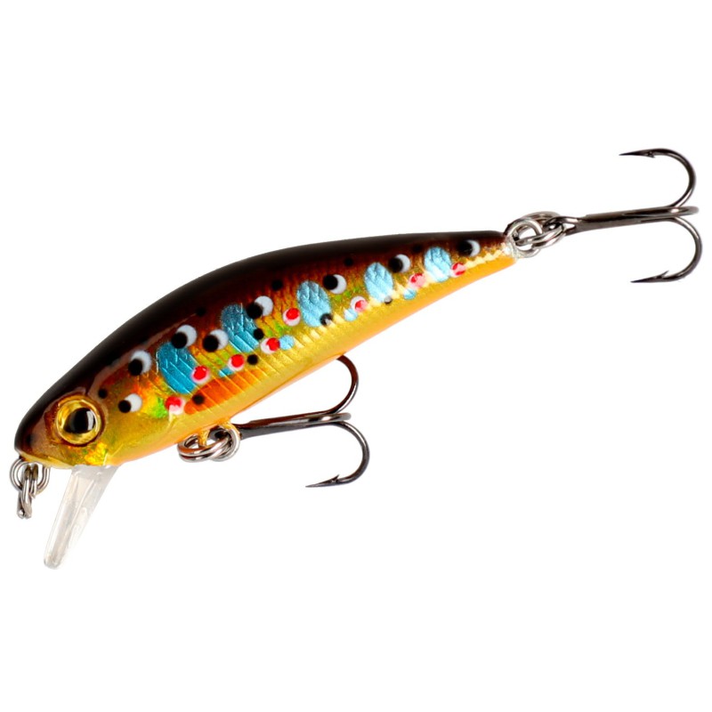 WOBLER TWIST MIKADO 42mm 2.8g BROWN TROUT - TONĄCY