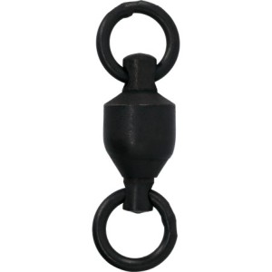 KRĘTLIK ŁOŻYSKOWANY MIKADO Z KÓŁKIEM ŁĄCZNIKOWYM nr 6 - CZARNY MATT - 5szt.