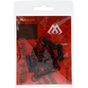 KRĘTLIK MIKADO Z AGRAFKĄ ŚRUBOWĄ - rozm. 5mm - CZARNY MATT – 5szt.