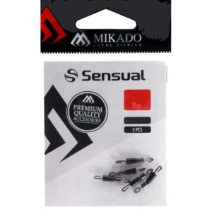SZYBKOZŁĄCZKA MIKADO Z KRĘTLIKIEM do wymiany przyponu rozmiar L - 5szt.