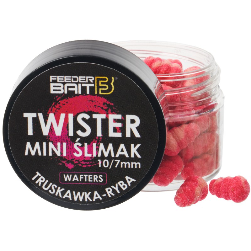 Mini Ślimak Twister Wafters Feeder Bait TRUSKAWKA & RYBA