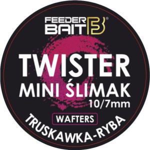 Mini Ślimak Twister Wafters Feeder Bait TRUSKAWKA & RYBA