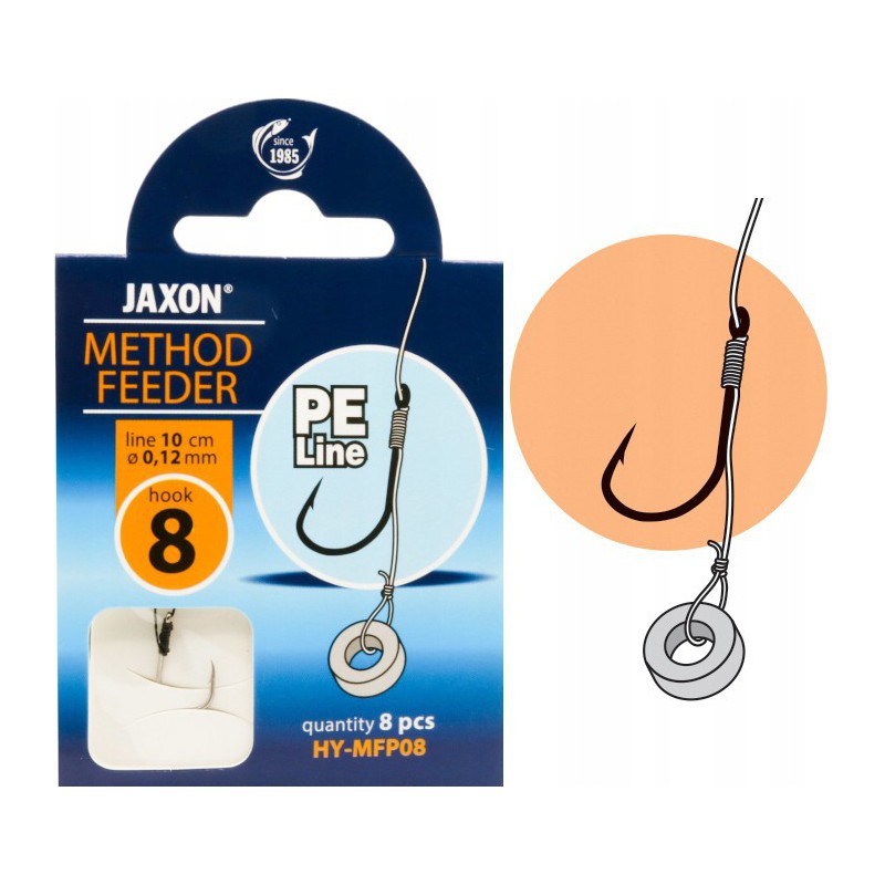 HACZYKI PLECIONKA METHOD FEEDER JAXON 8szt gumka 8 HY-MFP08
