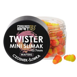 Mini Ślimak Twister Wafters Feeder Bait Czosnek & Śliwka