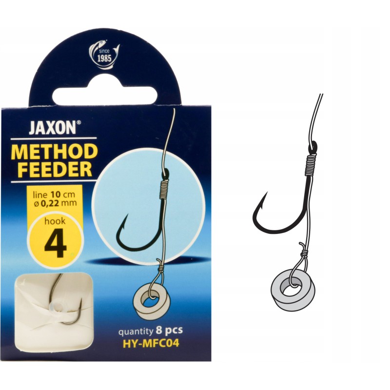 HACZYKI METHOD FEEDER JAXON 8szt. przypon gumka 4 HY-MFC04