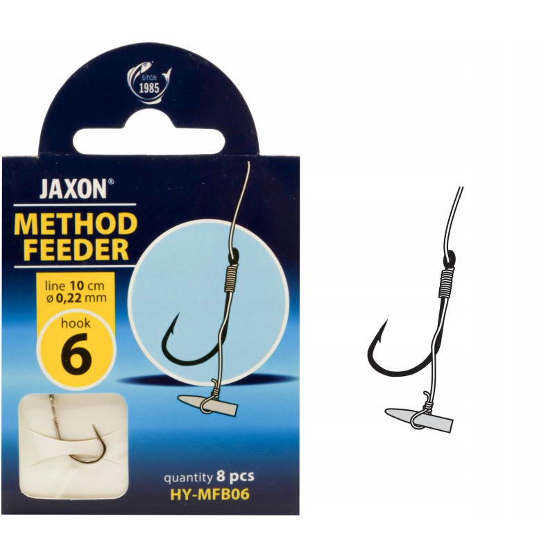 HACZYKI METHOD FEEDER JAXON 8szt przypon stoper 6 HY-MFB06