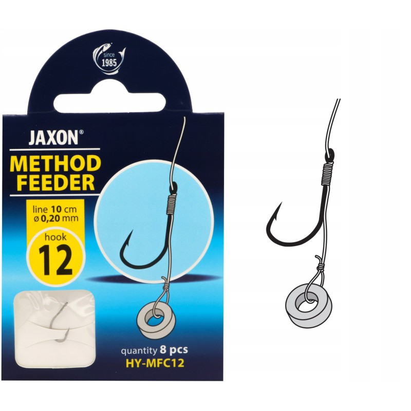 HACZYKI METHOD FEEDER JAXON 8szt. przypon gumka 12 HY-MFC12