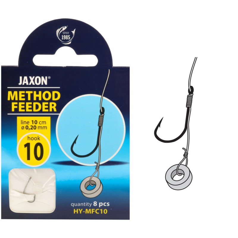 HACZYKI METHOD FEEDER JAXON 8szt. przypon gumka 10 HY-MFC10