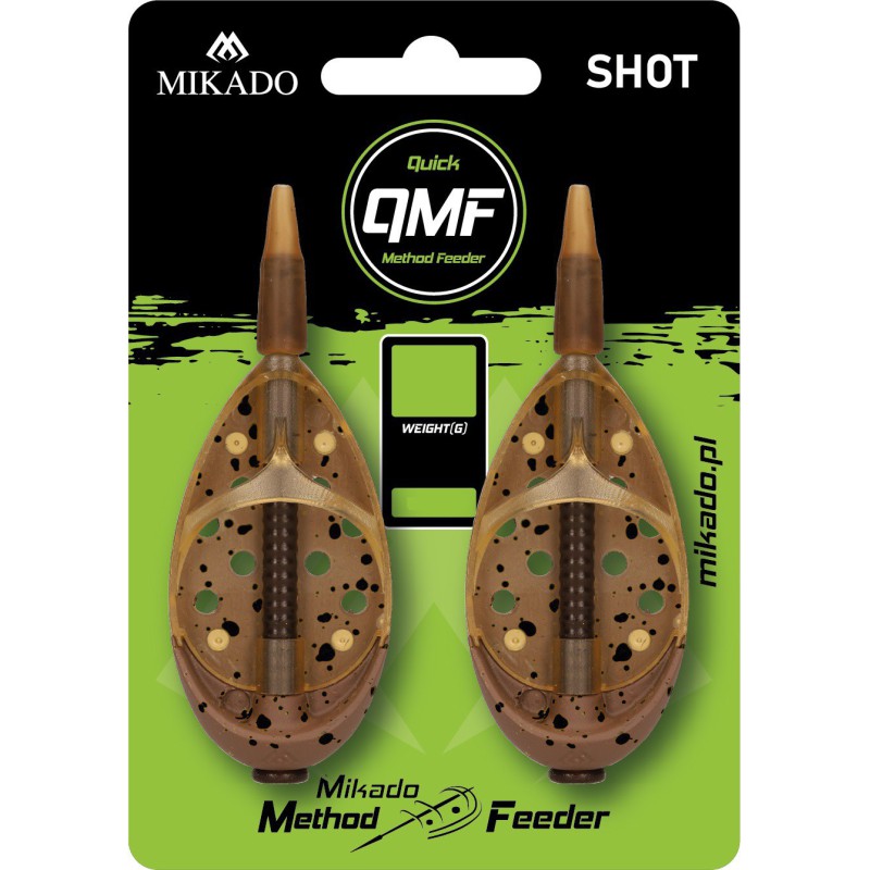2 x PODAJNIK KOSZYCZEK MIKADO METHOD FEEDER SHOT Q.M.F. L – 20g