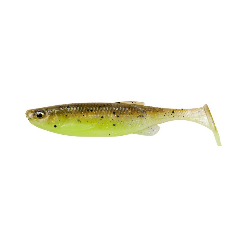 GUMA SAVAGE GEAR FAT MINNOW T-TAIL 7.5CM 5G GREEN PEARL YELLOW