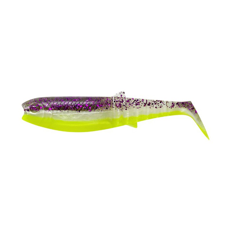 GUMA SAVAGE GEAR CANNIBAL SHAD 8CM 5G PURPLE GLITTER BOMB