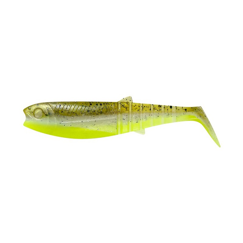 GUMA SAVAGE GEAR CANNIBAL SHAD 10CM 9G GREEN PEARL YELLOW
